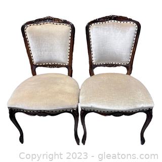 Pair of Beautiful French Style Dining Chairs