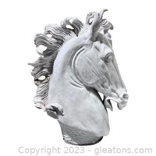 Blanc De Chine White Porcelain Horse Head