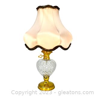 Small Crystal Table Lamp