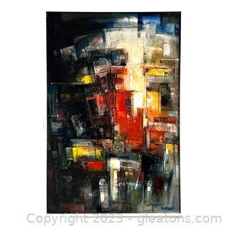 Large Abstract Oil Painting