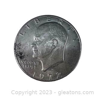 1972 Eisenhower Dollar Coin