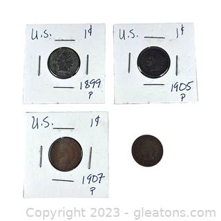 Indian Head Penny Coins