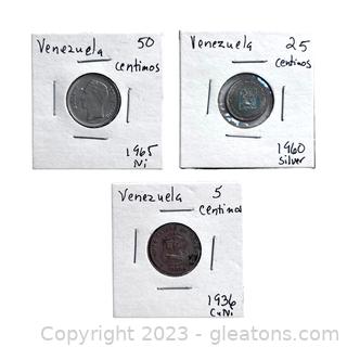 Collection of Valuable Coins from Venezuela
