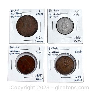 Collection of Valuable Coins from British Caribbean Territories 