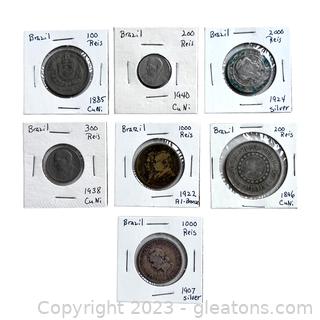 Collection of Valuable Coins from Brazil