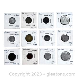 Collection of Valuable Coins from Austria