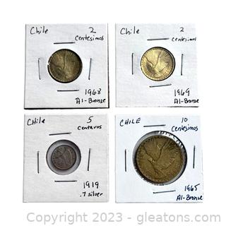 Collection of Valuable Coins from Chile