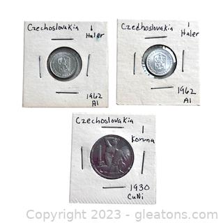 Collection of Valuable Coins from Czechoslovakia