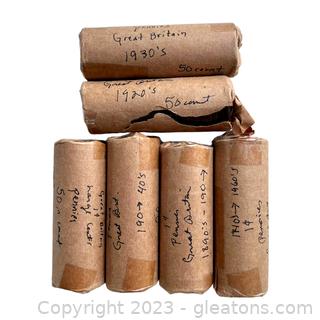 Collection of Penny Rolls from Great Britain
