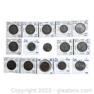 Collection of Valuable Coins from Great Britain (1967-1969)