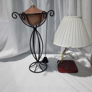 Torch Stand and Lamp