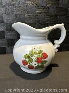 McCoy Strawberry Country Pitcher
