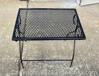 Outdoor Iron Side Table 