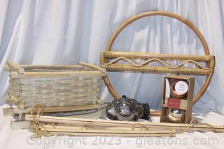 Bamboo Rattan Wall Shelf, Hanging Wall Decor & More    