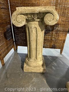 Plaster Pillar/Pedestal, Display Stand 