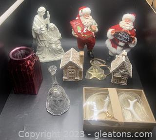 Bleikristall Bell and Other Holiday Items 