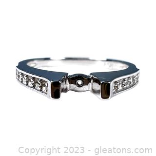 Brand New 14kt White Gold Ring Shank with No Stones