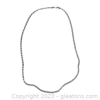 Nice Heavy Rope Chain in Sterling Silver