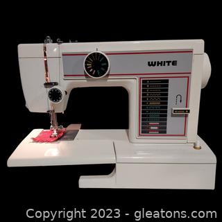 White Model 1407 Sewing Machine with Accessories