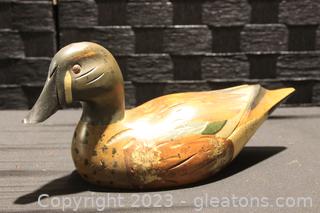 Bird Factory, Wooden, Hand-Carved Blue-Winged Teal Duck