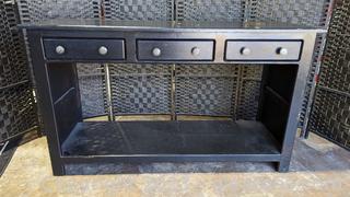 Black Buffet with Hutch Top (pictured separately)