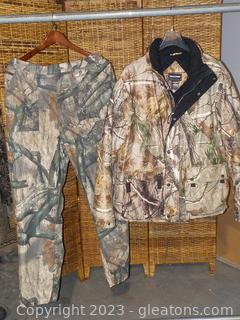 Gamehide Camo Pants and a Size L Realtree Fleece Lined Jacket