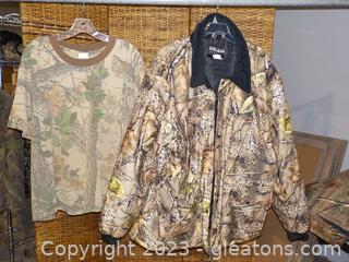 1 WFS Lined Element Gear Camo Jacket with 1 Camo Shirts
