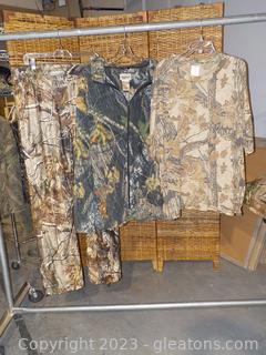 Three Varied Pieces of Camo Gear, all Size XL