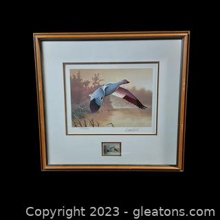 1988-89 Federal Duck Stamp Print by Daniel Smith (Number 7140, signed)