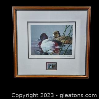 1989-1990 Federal Duck Stamp Print by Arthur G. Anderson (Number 10928, Signed)