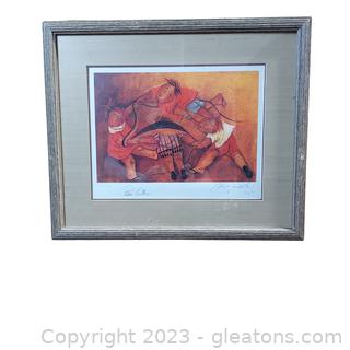 Lovely Abstract Lithograph, Signed and Numbered
