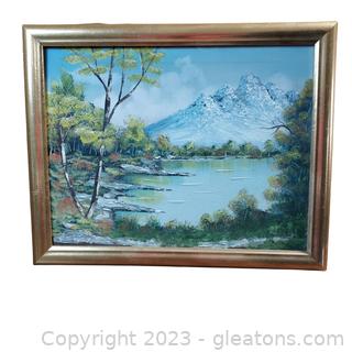 Beautiful Original Oil On Canvas Landscape Painting