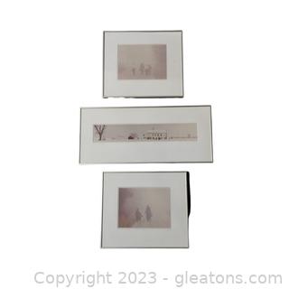 3 Signed Numbered, and Framed Bill Coleman Photographs of the Amish
