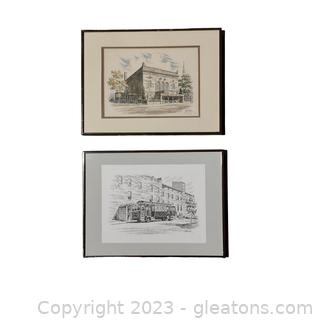 Lovely Signed and Numbered Neely Lithograph-16/100 comes with an other print by the artist