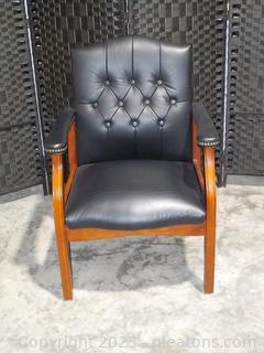 Nice Arm Chair for Office or Reception Area W/Tufted Back