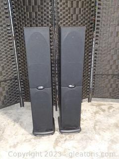 Pair of Polk Audio rt1000i Tower Speakers