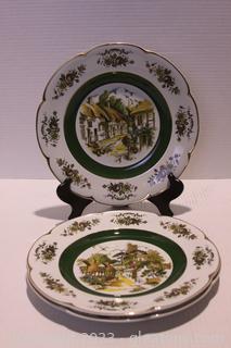 3 Ascot Decorative Plates by Wood & Sons