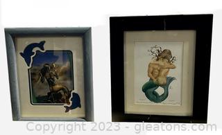 Sea Master & Sea Maiden Framed Print & Mermaid Framed Print