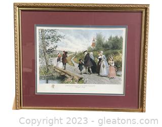 Sunday Morning in Sleepy Hollow Framed & Matted Print