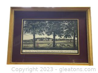 View of the Earl of Westmoreland’s Seat Framed & Matted Print