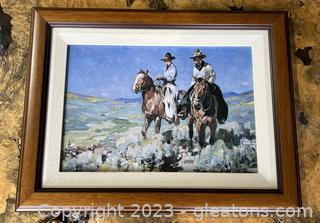 Framed Canvas Horse Wall Art