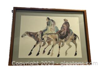 Large Carol Grigg Framed & Matted Print