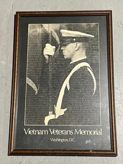 Vietnam Veterans Memorial Framed Print