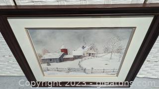 C. G. Morehead Framed - Snow of'78 Art Print Auction