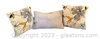 Whimsical Contemporary Decorative Pillows (Set of 3)