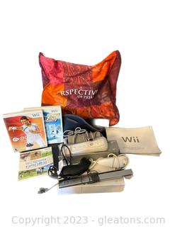Wii Game Unit with Games and Controllers