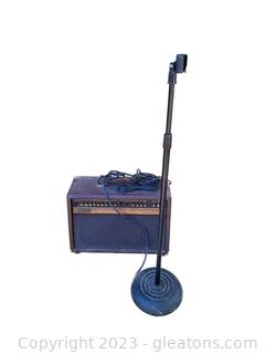 Crate Acoustic 60 Amp and Microphone Stand
