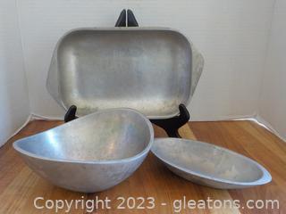 Fabulous Nambe Metal Serving Dishes (3 pc)