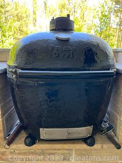 Primo Extra Large Oval Ceramic Charcoal Smoker Grill 