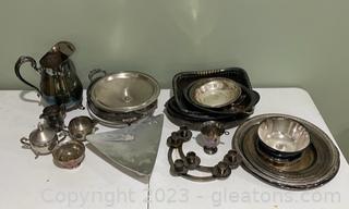 Silver Plated Platters, Pitcher & More 